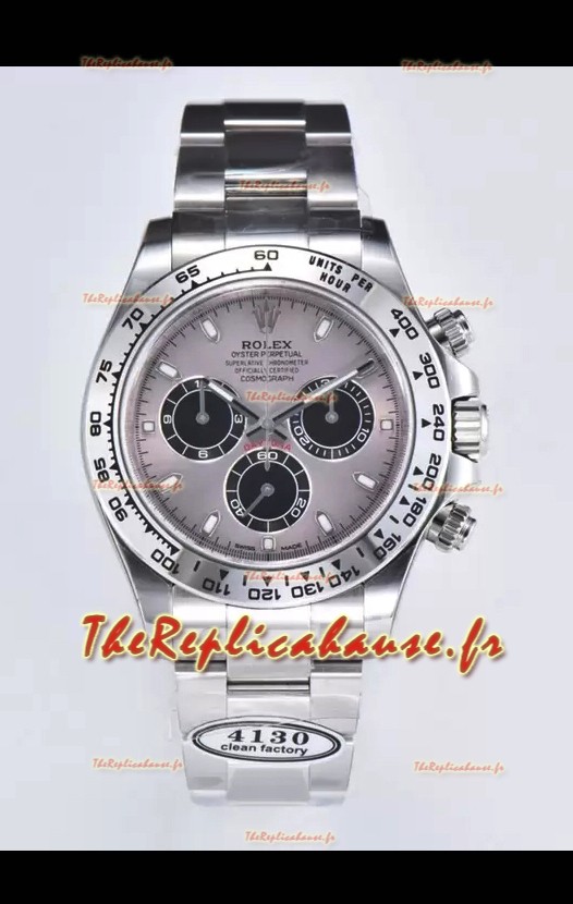 Montre Rolex Cosmograph Daytona M116509 Mouvement original Cal.4130 - Montre en acier 904L Cadran gris