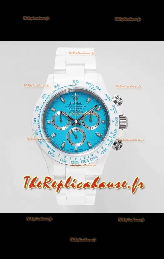 Rolex Daytona AET Montre-bracelet en céramique avec cadran bleu et mouvement Cal.4130