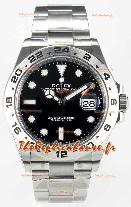Rolex Explorer II M216570-002 Réplique Montre Super Clone 1:1 - Cadran noir Mouvement CAL. 3285