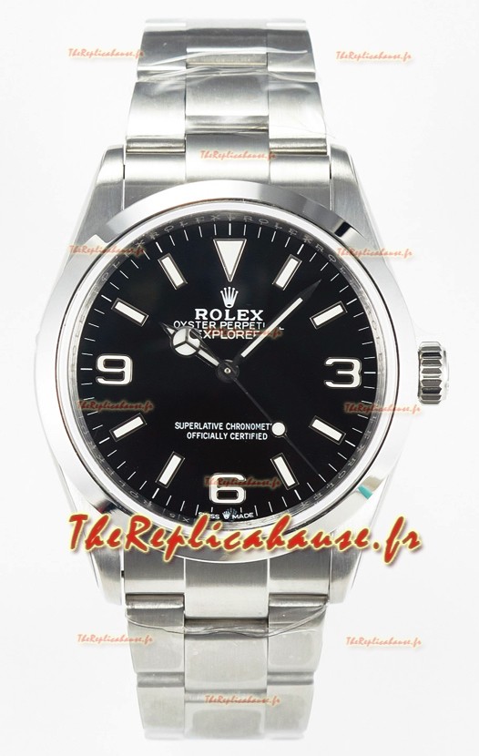 Rolex Explorer I Super Clone M124270 Cadran Noir 40MM - Acier 904L avec Mouvement ETA 3230