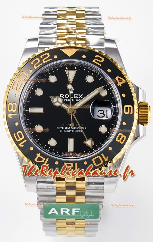 Rolex GMT Masters II Super Clone M126713GRNR Mouvement Cal.3285 Réplique Suisse - Ultimate 904L Montre Acier