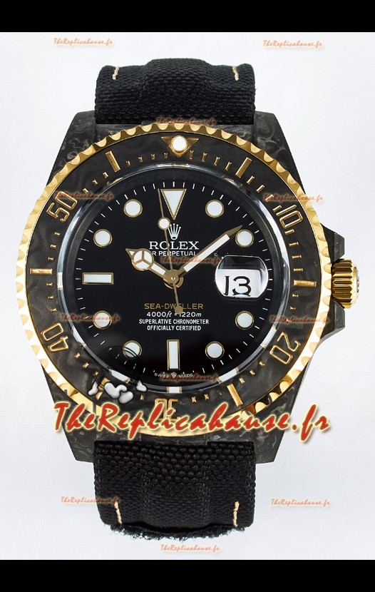 Rolex GMT Masters II Super Clone DiW Edition Réplique montre Suisse Boîtier Carbone Léger 