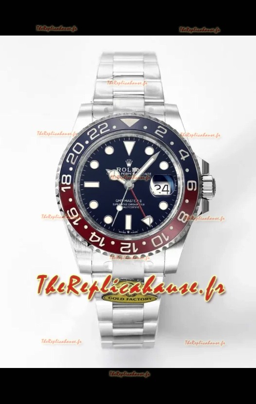 Rolex GMT Masters II Super Clone m126710BLRO PEPSI Mouvement Cal.3285 Réplique montre Suisse ultime en acier 904L 
