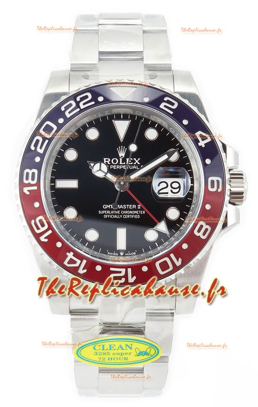 Rolex GMT Masters II 126710BLRO Cal.3285 72 Hours Power Oyster Bracelet Suisse Réplique 904L Acier 