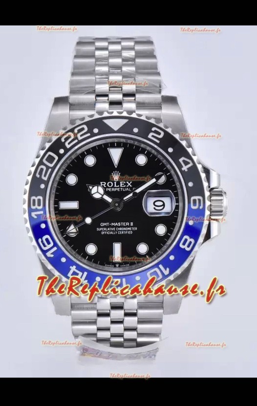 Rolex GMT Masters II 126710BLNR Batman Cal.3285 Mouvement Suisse Réplique - Montre Ultimate 904L en acier