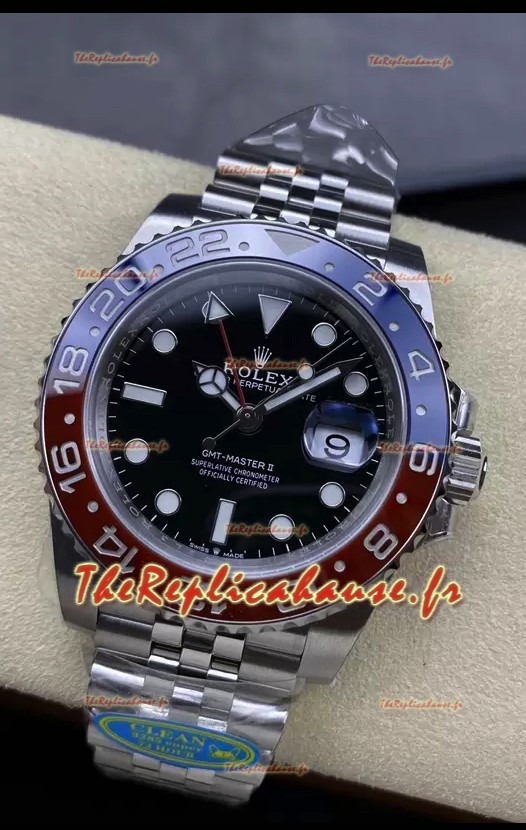 Rolex GMT Masters II m126710BLRO PEPSI Mouvement Cal.3285 Réplique Suisse - Montre acier 904L ultime