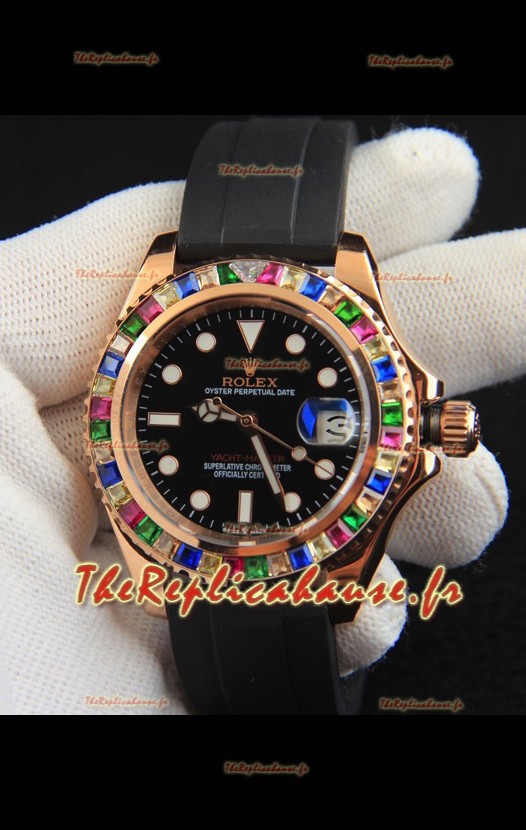 Réplique japonaise de montre Rolex Yachtmaster Everrose Or - 40 mm