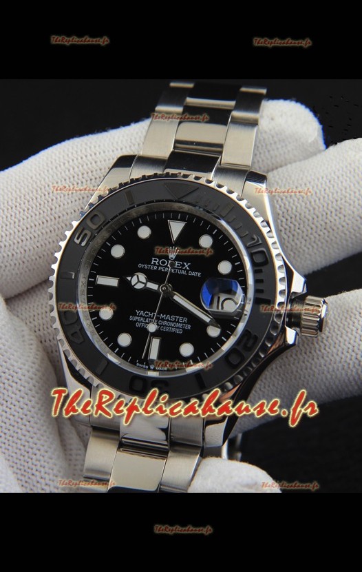 Réplique japonaise de montre Rolex Yachtmaster en acier inoxydable - 40 mm