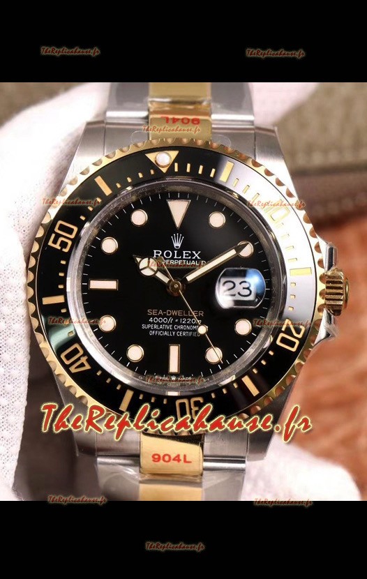 Montre Rolex Sea-Dweller REF# 126603 Réplique Suisse Réplique Miroir 1:1 en boîtier bicolore 904L Acier 