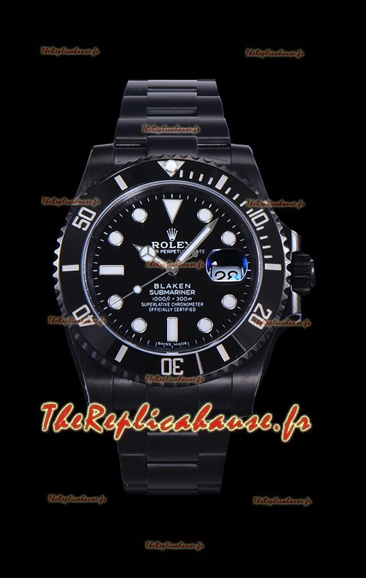 Montre Rolex Submariner BLAKEN Edition Réplique 1:1 Suisse - Boîtier en acier 904L