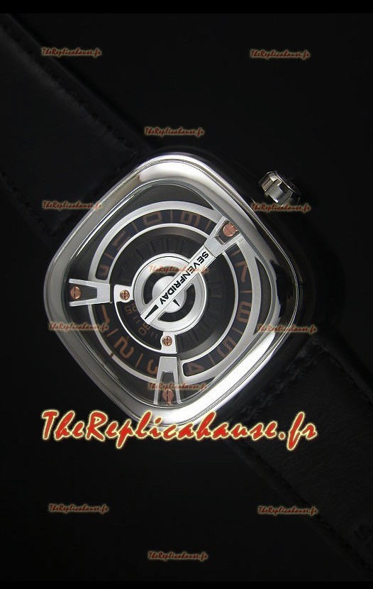 Montre en Acier Inoxydable SevenFriday M2-2 avec Mouvement 8215 Miyota 