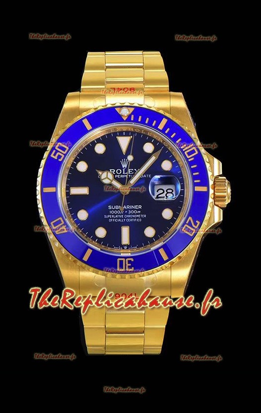 Montre Rolex Submariner 41MM Date Céramique Or 126618LB - Réplique 1:1 Miroir - Ultimate 904L Montre Acier