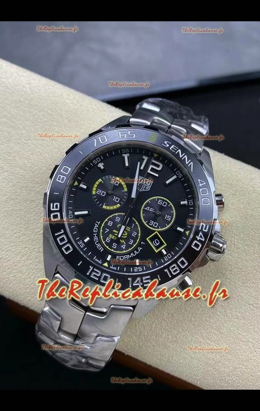 Tag Heuer F1 Edition Montre suisse à quartz avec cadran gris Boîtier en acier inoxydable 