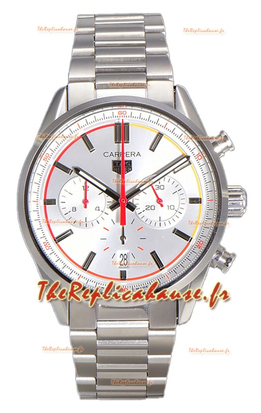 Tag Heuer Carrera Chronosprint X Réplique Montre Quartz Suisse Cadran Acier et Bracelet 