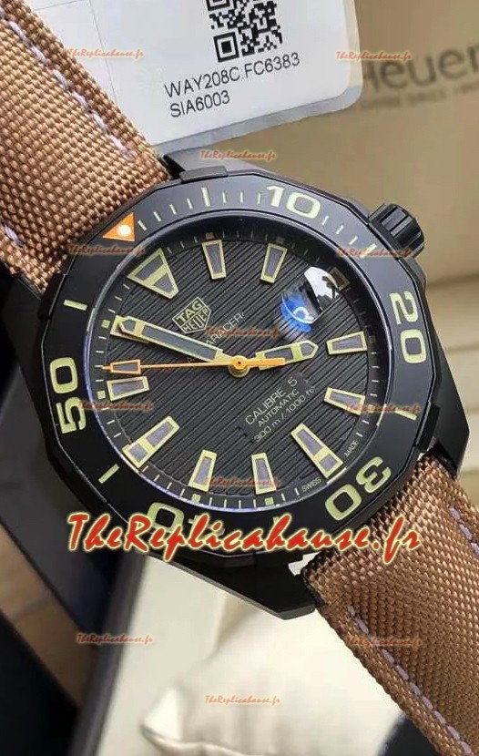 Tag Heuer Aquaracer Calibre 5 Revêtement DLC avec lunette céramique Réplique Suisse 41MM