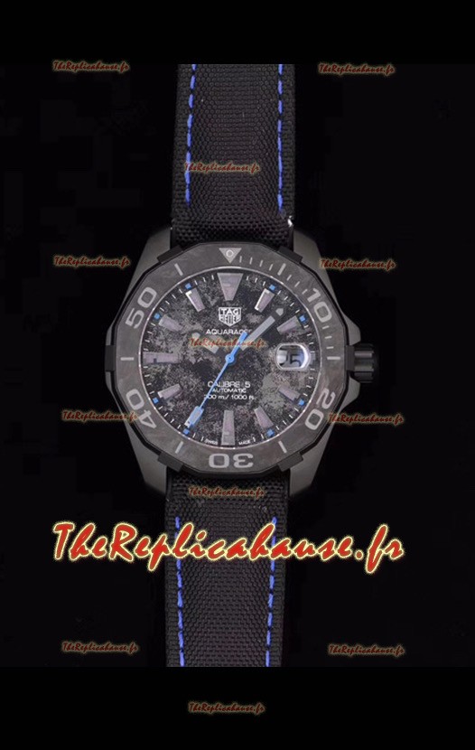 Tag Heuer Aquaracer Calibre 5 Titane Carbone 41MM 1:1 Réplique de montre à miroir 