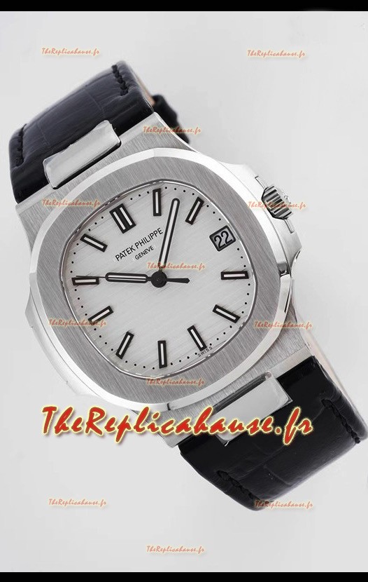 Montre Patek Philippe Nautilus 5711/1A-011 1:1 Réplique Suisse en acier 904L à cadran blanc 