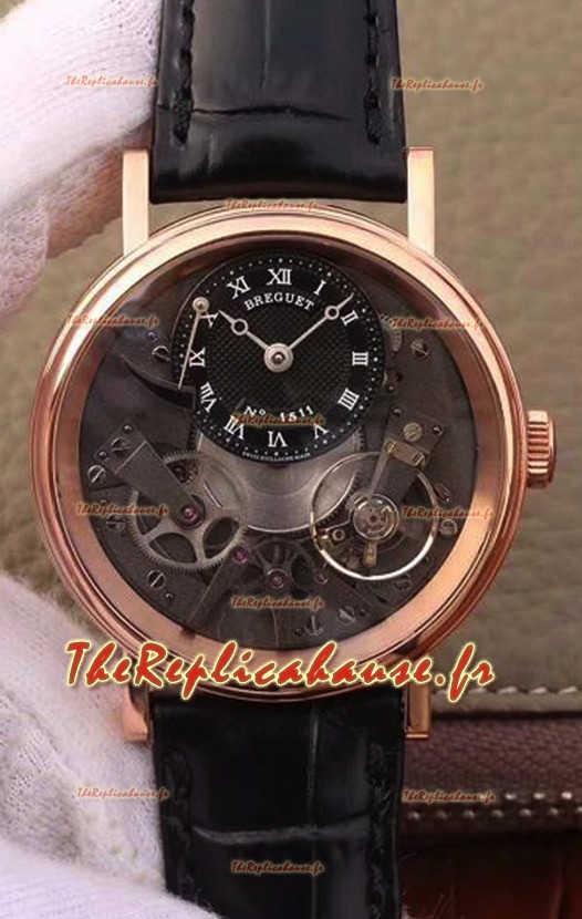 Montre Breguet Tradition 7057BR/R9/9W6 Or Rose Double Tourbillon Réplique Suisse
