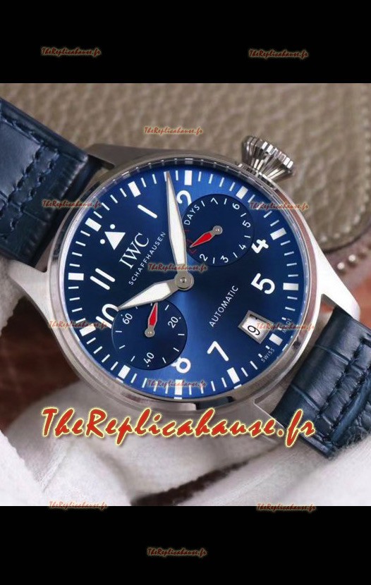 Montre IWC Big Pilot Power Reserve Edition Réplique Suisse Cadran Bleu 1:1 Qualité Miroir