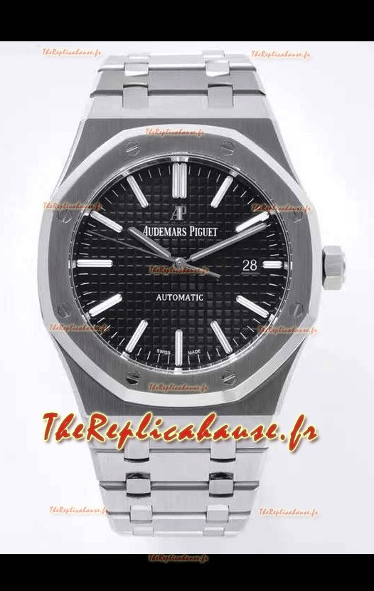 Montre Audemars Piguet Royal Oak 41MM Cadran noir Acier 904L Mouvement CALIBRE 4302 Miroir 1:1 Réplique