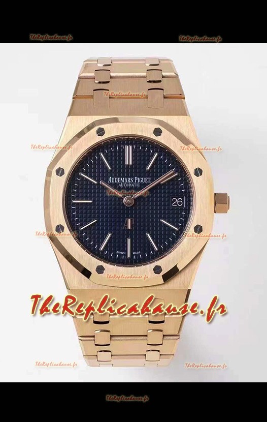 Montre Audemars Piguet Royal Jumbo Oak Montre Extra Fine Réplique Suisse Or Jaune - 1:1 Miroir 