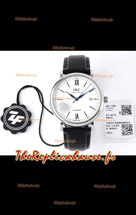 Montre IWC Portofino Automatique 1:1 Qualité Miroir Boîtier Acier Réplique Suisse