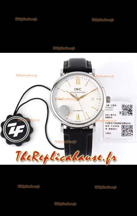 Montre IWC Portofino automatique 1:1 qualité miroir boîtier en acier Réplique Suisse