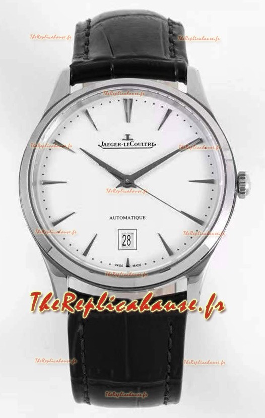 Montre Jaeger LeCoultre Master Ultra Fin en Acier Inoxydable Réplique Suisse 1:1 Qualité Miroir