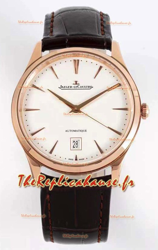 Montre Jaeger LeCoultre Master Ultra Thin Rose Gold Swiss 1:1 Mirror Réplique Suisse
