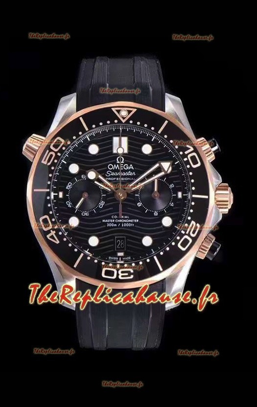 Montre Omega Seamaster Co-Axial Master Chronomètre Chronographe Or rose 44MM 1:1 Réplique Miroir
