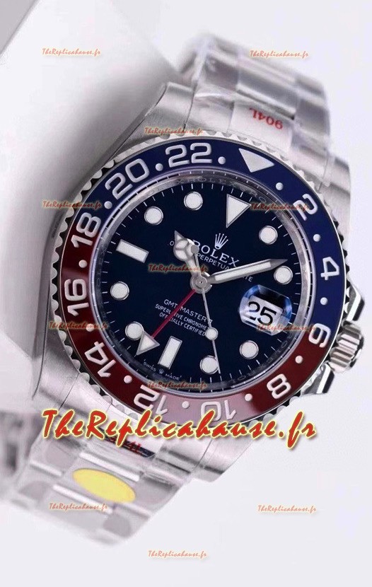 Montre Rolex GMT Masters II 126719BLRO Lunette Pepsi Mouvement Cal.3285 Réplique Suisse - Ultimate montre 904L Acier