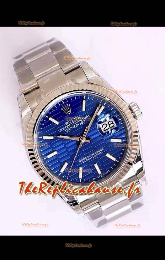 Montre Rolex Datejust Cadran Cannelé-Motif 41MM Mouvement Cal.3135 Réplique Suisse dans un boîtier en acier 904L