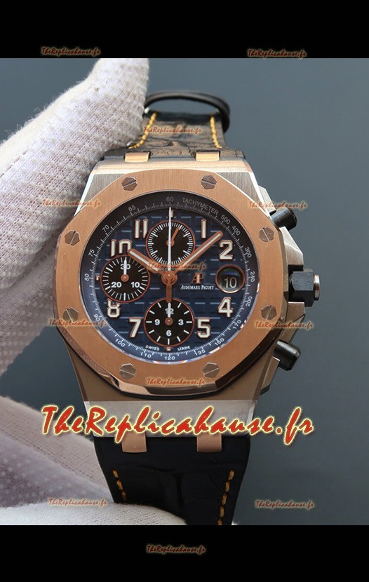Montre Audemars Piguet Royal Oak Offshore Chronographe 2 tons Acier 904L Miroir 1:1 Mouvement 3126