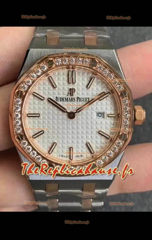 Audemars Piguet Royal Oak Quartz 33MM Montre Suisse Bicolore Suisse - Edition Réplique Miroir 1:1
