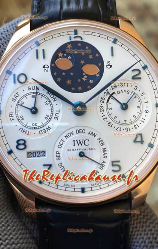 IWC Portugaise Calendrier Perpétuel Or Rose Réplique Suisse REF. IW503405