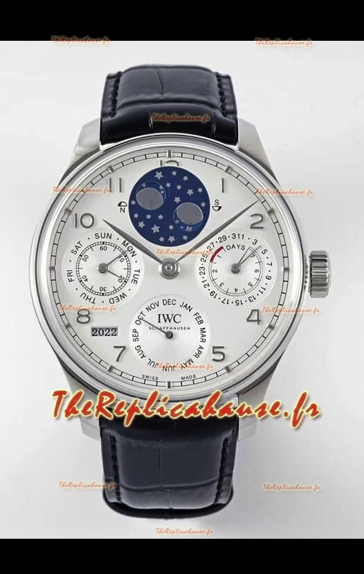 IWC Montre Portugaise Perpétuelle en acier inoxydable Réplique Suisse REF. IW503406
