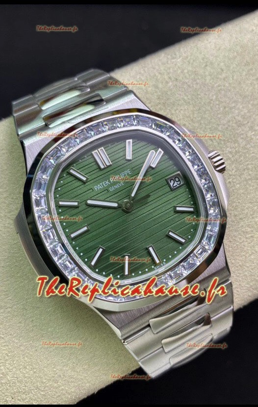 Patek Philippe Nautilus 5711 904L Acier 2023 Miroir Actualisé Réplique Montres - Cadran Vert