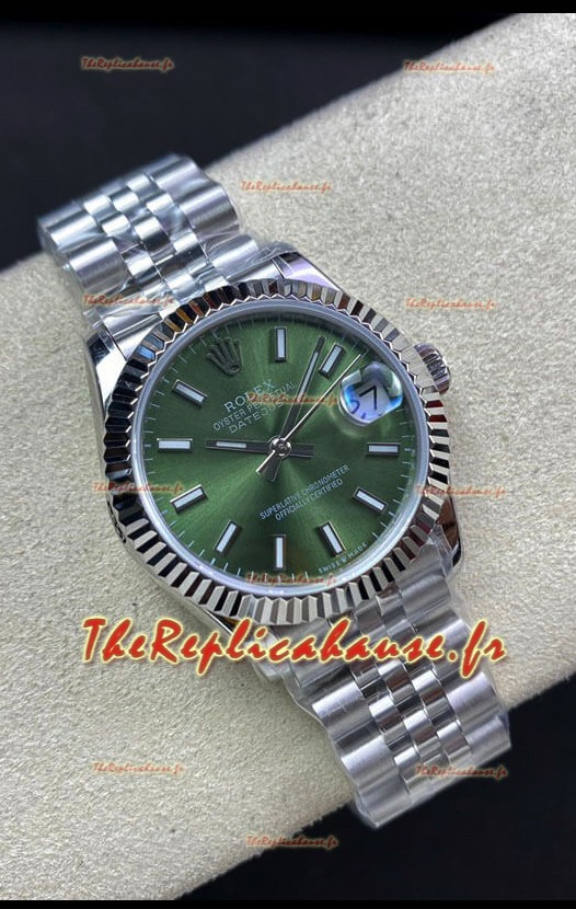 Rolex Datejust 278274 31MM Réplique Suisse en acier 904L avec cadran vert - Réplique Miroir 1:1