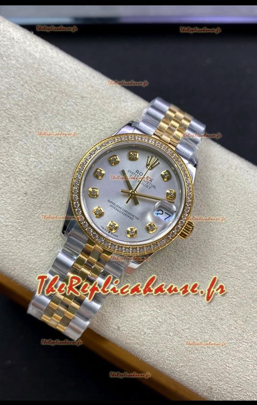 Rolex Datejust 278383 31MM Réplique Suisse en Acier 904L Or Jaune 2 Tons Cadran Perle Réplique Miroir 1:1