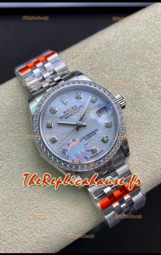 Rolex Datejust 278384 31MM Réplique Suisse en acier 904L avec cadran nacré - Réplique miroir 1:1