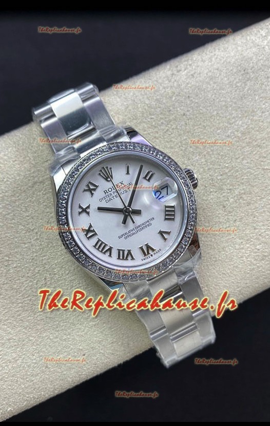 Rolex Datejust 278384 31MM Réplique Suisse en acier 904L avec cadran blanc - Réplique Miroir 1:1