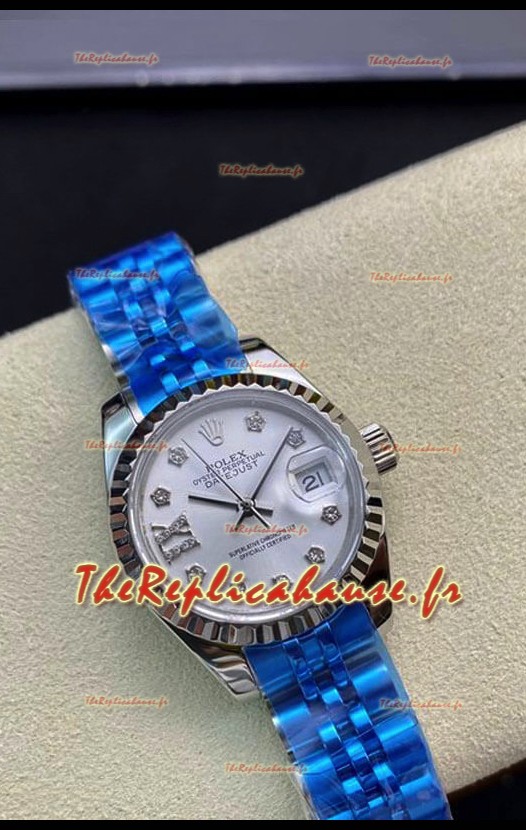 Rolex Datejust 179174 28MM Réplique Suisse en acier 904L avec cadran blanc - Réplique Miroir 1:1