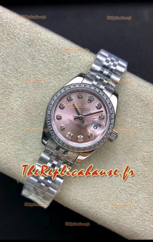 Rolex Datejust 279174 28MM Réplique Suisse en acier 904L avec cadran rose - Réplique Miroir 1:1