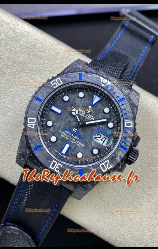 Réplique de montre suisse Rolex Submariner DiW Carbon Fiber Edition - Réplique Miroir 1:1