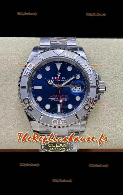 Rolex Yachtmaster 40mm Cadran Bleu - Réplique Suisse 1:1 Boîtier Acier 904L
