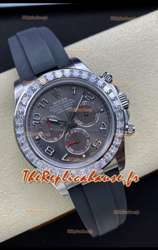 Cosmographe Rolex Daytona 116519 Mouvement Cal.4130 à cadran gris - Montre en acier 904L