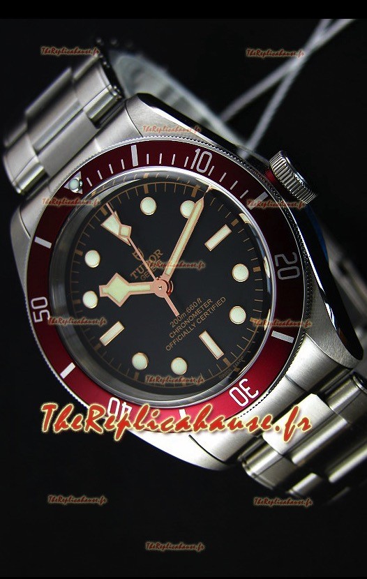 Montre Tudor Heritage Black Bay Suisse Lunette Rouge Répliquée à l’identique 1:1 Édition Ultime