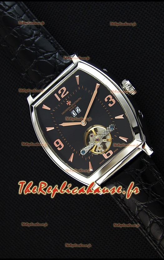 Montre Vacheron Constantin Malte Tourbillon Japonaise à Cadran Noir Réplique
