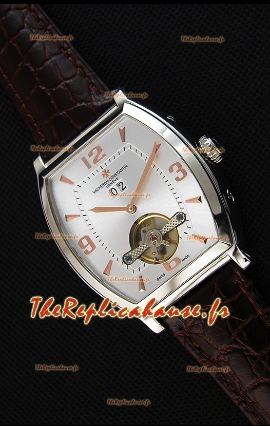 Montre Vacheron Constantin Malte Tourbillon Japonaise à Cadran Blanc acier Réplique