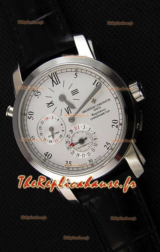 Vacheron Constantin Malte Dual Time Regulator Acier Montre Réplique Suisse 